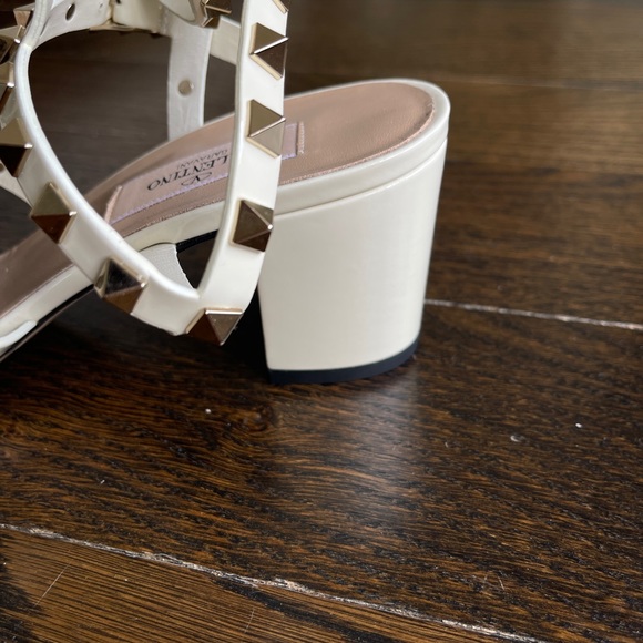Valentino white rockstud Heeled sandals - Picture 2 of 6